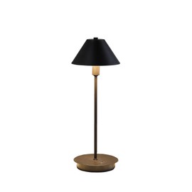 ORE International 17.5" in Rowan Matte Powder Black G-9 Table Lamp