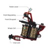 10 Wraps Coil Tattoo Machine Iron Frame Red Hollow Butterfly
