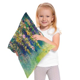 Beabes Ivy Flowers Decorative Throw Pillow Cover, Spring Blossom Ivy Floral Nature Watercolor Double-Sided Pillow Case Couch Pillow Cushion Covers 18X18 Inch Pillowcase for Men Woman