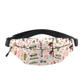 Fitness Bum Bag Fitness Trainer Gift Workout Crossbody Bag Gym Coach Gift Weightlifting G-ift for Gym Lover (Low-S-HIGH Bag)