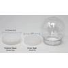 DIY 4 Inch DIY Clear Plastic Water Globe Snow Globe