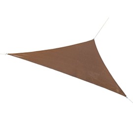 Coolaroo Shade Sail, Triangle Ready to Hang Shade Sail, 11'10", Mocha