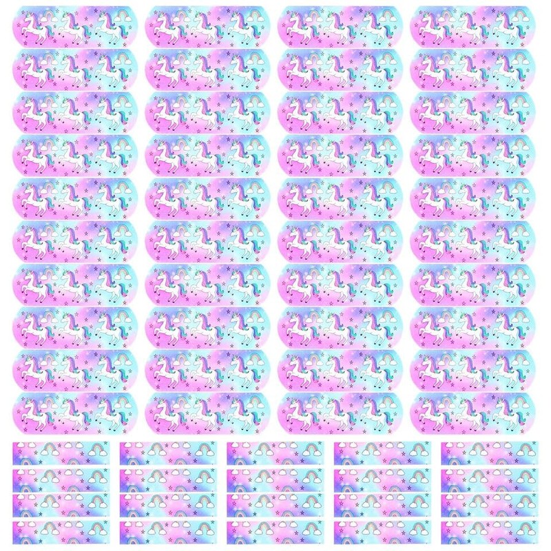 Kids PLASTERS 60 Pack-Unicorn Rainbow PLASTERS - Fun PLASTERS for