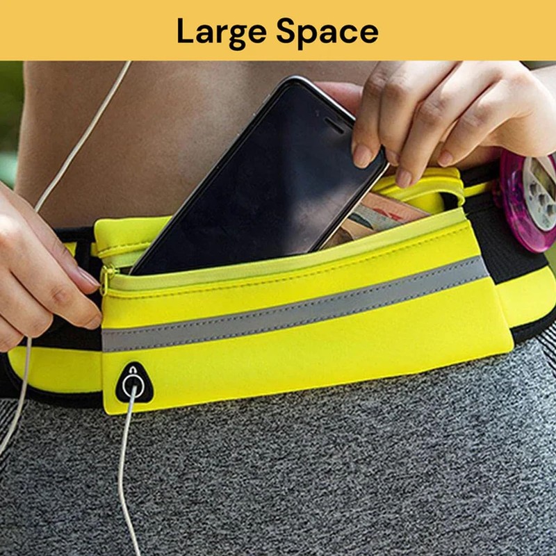 EZONEDEAL Pocket Running Belt for Women Men, Phone Holder for