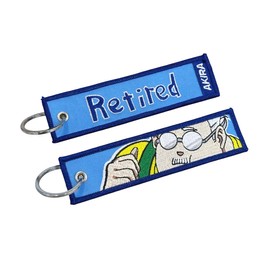 Embroidered Removed Fabric Jet Tag Keychain Double Sided Anime Accessories for Backpacks Keys or Car Otaku Gift for Anime Fans Blue 12x3