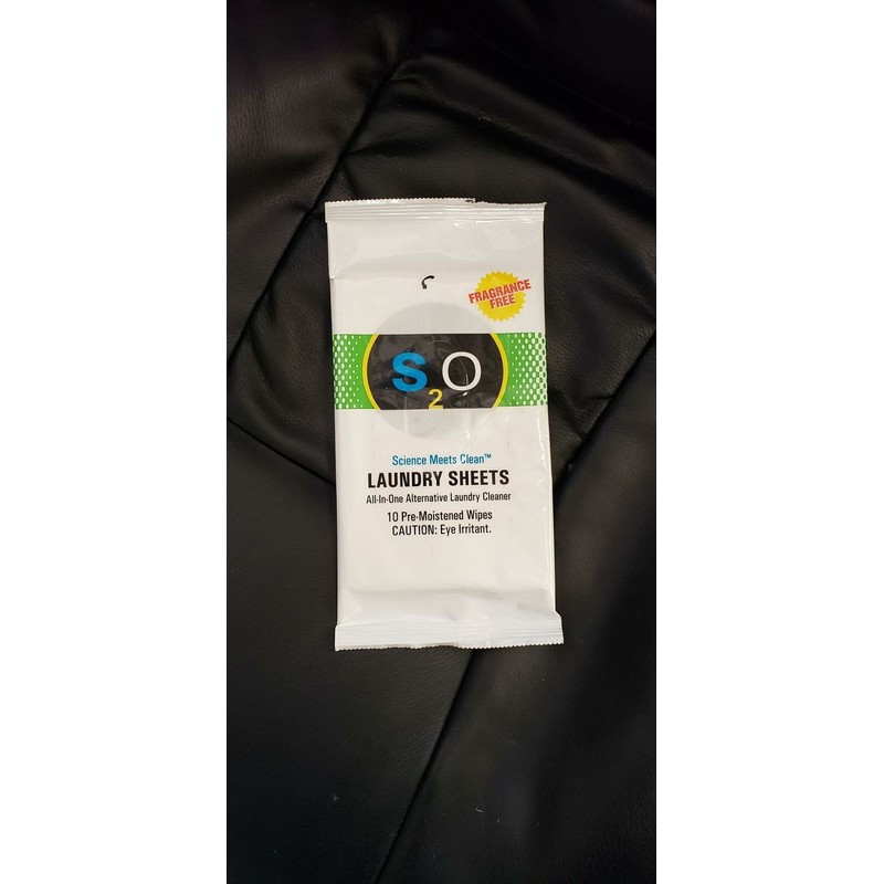 S2O Laundry Detergent 70 Sheets Plus Stain Remover Booster, Fragrance