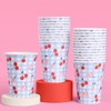xo, Fetti Cherry Blue Gingham Paper Cups - 12 oz,