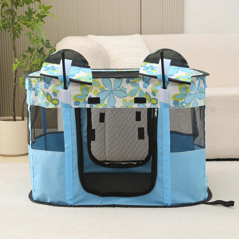 Foldable Pet Playpen, cat playpen, Puppy Play Pen for Indoors