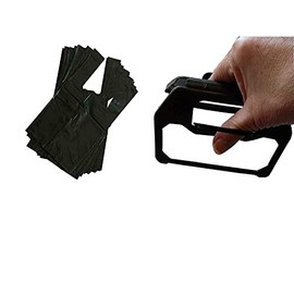 Pet Pooper Scooper Poop Scoop with 50 Dog Waste Bags with Handle Ties Doggy Pooper Scooper Set