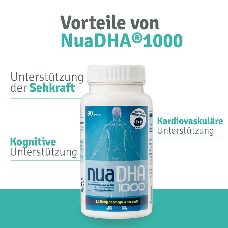 Nua Biological NuaDHA 1000 in Capsules, Dietary Supplement Based on