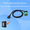 AMHTDOL J1939 9 Pin Green to 10 Pin Diagnostic Cable,Compliant