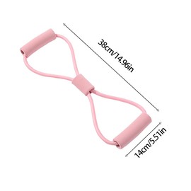 3 Pack Resistance Bands with Handle 8 Figure Arm Band Chest Expander Stretch Fitness Strap Yoga Gym Pulling Rope for Full-Body Workouts Back and Shoulder Exercise for Women Men (Pink+Purple+Blue)