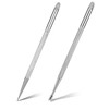 Cuticle Pusher, 2 Pcs Stainless Steel Cuticle Remover Tool Silver