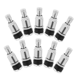 GRIRIW 10pcs Durable Bolt in Tire Valve Stems with Caps High Temperature Resistant Car Accessories for Cars and Trucks Reliable Replacement for Old Broken Valves