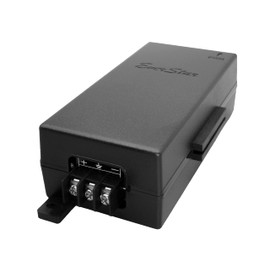 EverStar iPoE-65W55GDM Gigabit | 18-36V DC in | 55VDC/1.18A 65W PoE++ Out | DC-DC Converter + Passive Mode A&B Solar PoE++ Injector for AirFiber AF-24_24HD_5/5U_11FX, AXIS Cameras | Black