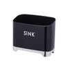 KitchenCraft Lovello LOVSINKBLK Retro Metal Kitchen Sink Tidy, 20 x