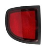 Red Rear Bumper Reflector Panel, Tail Side Reflector, Compatible with