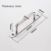 Chinflly Cabinet Handle 2 Pcs Stainless Steel Heavy Duty Gate