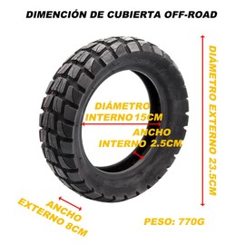 ANSENI 10 inch (10X3.0) (80/65-6) (255X80) Tires for Kugoo M4 Dualtron VICTOR LUXURY EAGLE Speedway 4 Zero 10X Electric Scooters Minimotors (Offroad Tire (255x80)