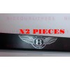 Unbranded X2 Bentley Laser Engraved Etched Stainless Steel License Plate