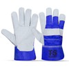Tussan Sports Split Leather Work Gloves, Heavy Duty Thorn Proof