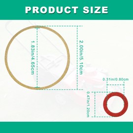 ZOKYUYS Carburetor Gasket, Carburetor Parts, OEM Part 16010-883-015, 4 Pcs Gasket Kit, Lawnmower Replacement Parts, Bowl Gaskets kit, Compatible with Honda Gcv160 Gcv190 G150 G200 G300