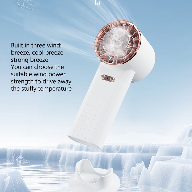 Portable Handheld Fan Semiconductor Cooling USB Rechargeable Quiet Adjustable Mini