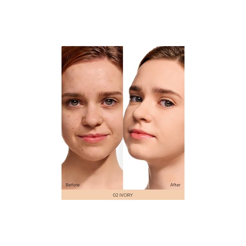 SKINTIFIC Velvet Matte Cushion Foundation Blue #02 Ivory| Full Coverage,12H