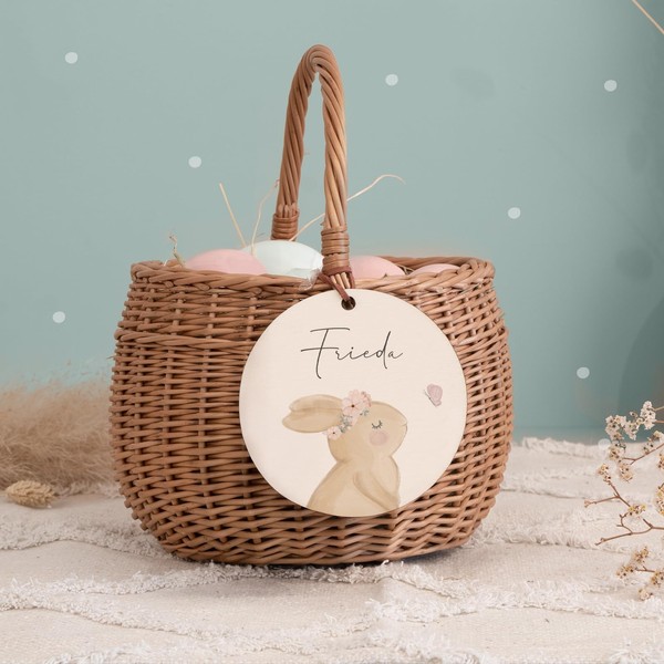 Personalised Easter Basket - Wicker Basket for Children & Babies