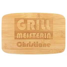 Chopping Board with Name - Wooden Board with Engraving - Breakfast Board as a Birthday Gift Idea - Kitchen Board with Desired Engraving - Grillmeister