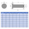 sourcing map 5Set M8x30mm 304 Stainless Steel Cylindrical Shaft Snap