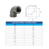 AF Hydro Stainless Steel SS316 90 Degree Elbow Pipe Fitting