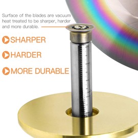 YOSELIN Dovetail Jig Wheel Marking Gauge Wood Scribe Tool Set, English and Metric Unit Accuracy 1/32" and 1mm Per, Adjustable Precision Linear Arc Multifunctional Scribe (Black)