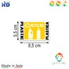 GamesMonkey® - Stickers Separate Collection Small Recycling Waste Rubbish v1