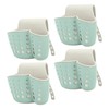 4Pcs Sink Sponge Holder PP 2 Layer Adjustable Strap Soap