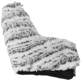 L shaped Golf Putter Head Cover Soft Plush Durable Club Headcover Protector Accessory(White Gray )