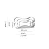 Keewah Dog Bone Cookie Cutter Set - 5.2”, 4”, 2.9”