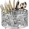 YIUKEA 360° Rotating Utensil Caddy - Silverware Cutlery Caddy Holder
