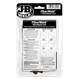 FiberWeld Pipe Repair Cast 2x48 Inch – High Strength Adhesive Fiberglass Wrap – White