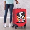 TODIYADDU Dog Print Luggage Protective Cover Trendy Travel Suitcase Cover
