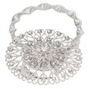 2Pcs Magnetic Curtain Tiebacks Stainless Steel Sparkling Crystal Flower Curtain