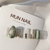 MunNail Pearl Tweed Nail Tip - Square / MunNail 진주