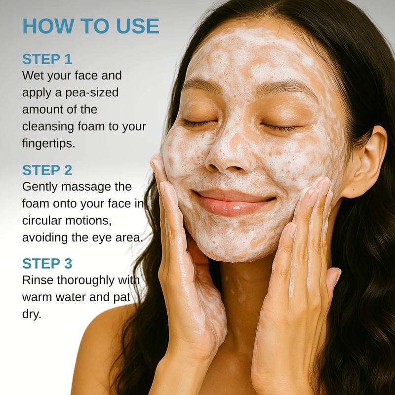 esfolio Rose Cleansing Foam – Gentle Daily Face Cleanser with