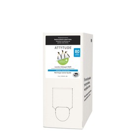 ATTITUDE Liquid Laundry Detergent, EWG Verified Laundry Soap, HE Compatible, Vegan and Plant Based Products, Cruelty-Free, Wildflowers, Bulk Refill, 80 Loads, 67.6 Fl Oz