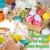 VEYLIN 25 Pieces White Foam Eggs Polystyrene Balls for Easter