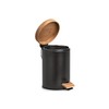 Zeller Present 18910 Cosmetic Bin 3 Litres Metal / Bamboo