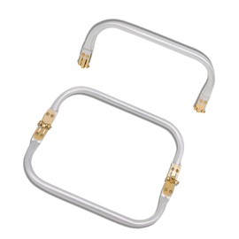 YTKavq - Marco de bolso rectangular de 8 pulgadas, con marco de bloqueo de besos para manualidades, suministros de fabricación de monederos y bolsa de costura, manualidades, 2 piezas