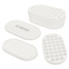 Ice Cube Tray 72 Cubes Storage Box Easy Press Large