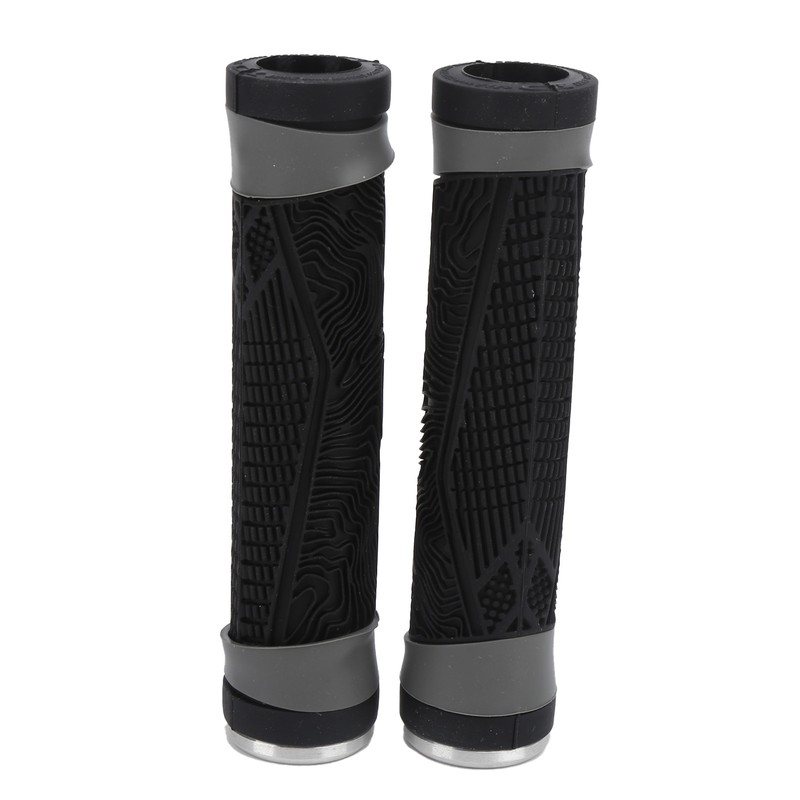 Antislip Silicone MTB Bicycle Handlebar Grips with Plugs Shockproof Cycling