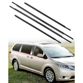 Weatherstrip Window Moulding Trim Seal Belt Fit for Toyota Sienna 2011-2020 Replace 6816008020 6818008020 6821008020 6823008020
